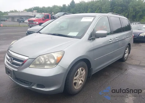 2005 Honda Odyssey Ex z USA, uszkodzony, nr VIN 5FNRL38475B070496